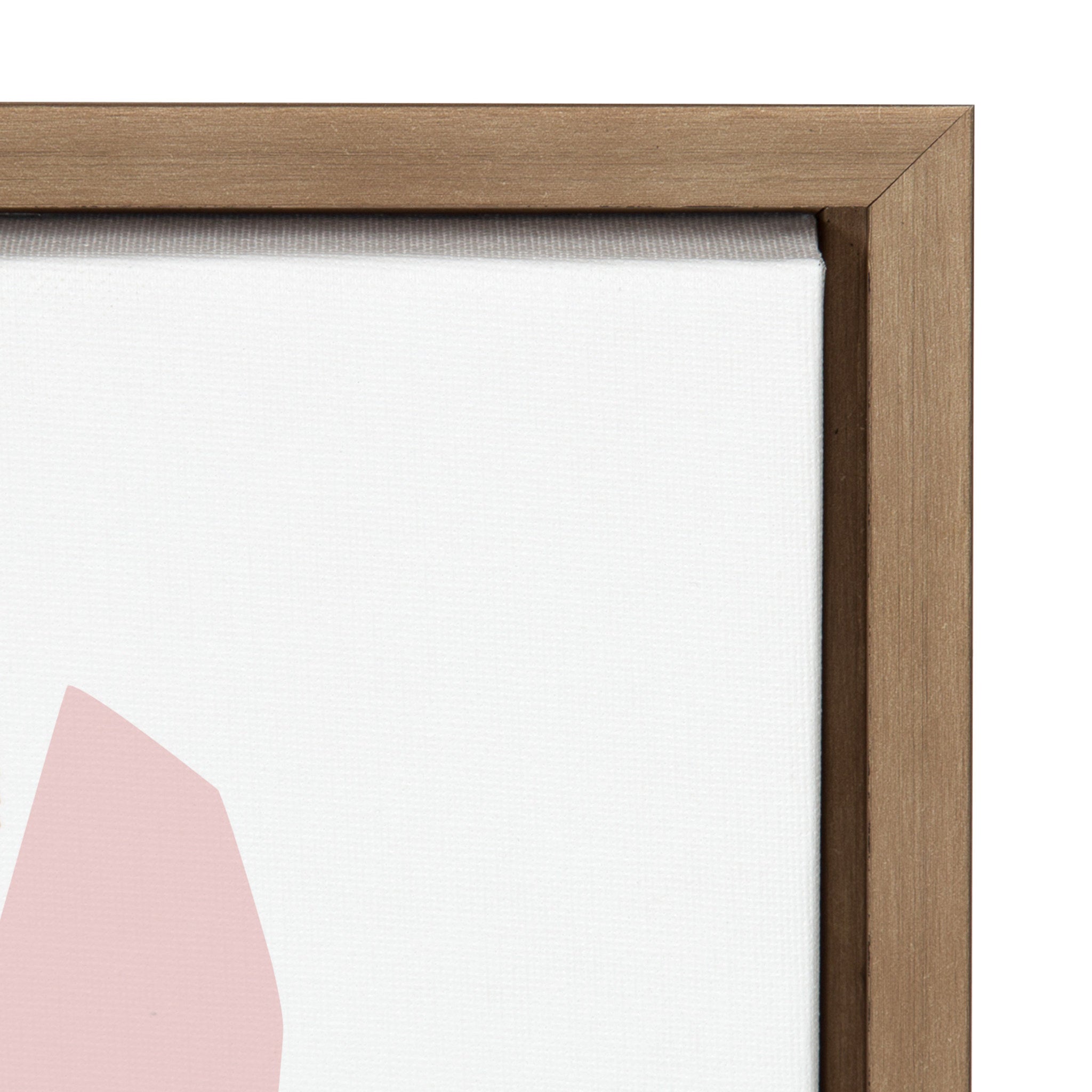 Sylvie Scandi Paper Flowers Framed Canvas by kateandlaurel - product image 3 for Resin Society