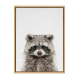 Sylvie Raccoon Color Framed Canvas by kateandlaurel - product image 2 for Resin Society