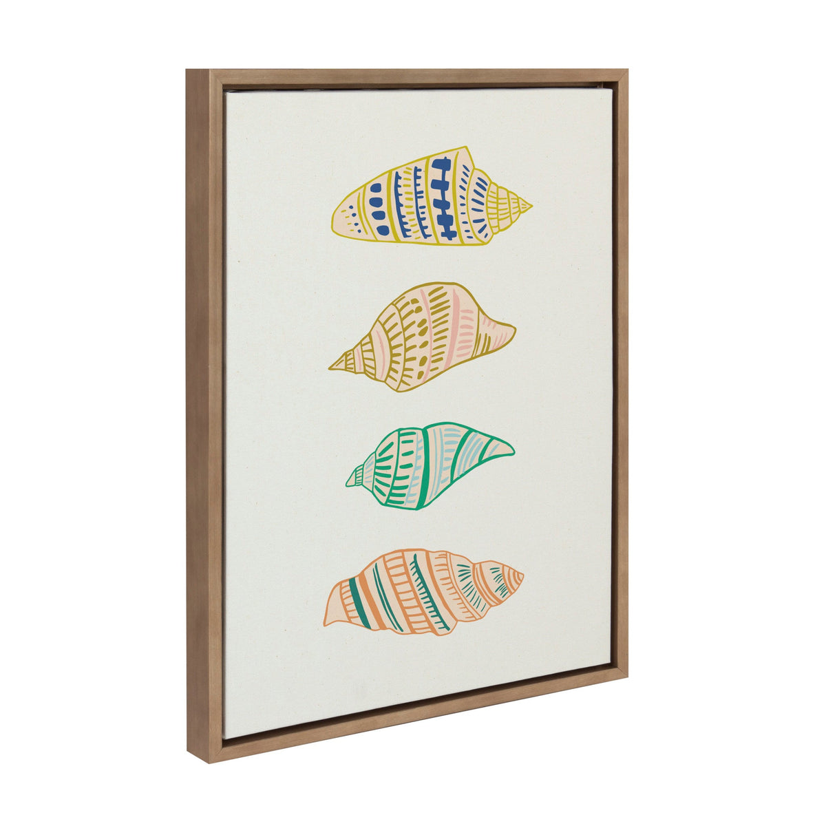 Sylvie Ocean Treasures Framed Canvas by kateandlaurel - product image 2 for Resin Society