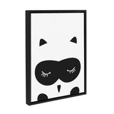 Sylvie Modern Baby Owl Framed Canvas by kateandlaurel - product image 2 for Resin Society