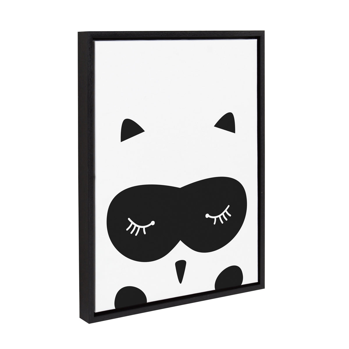 Sylvie Modern Baby Owl Framed Canvas by kateandlaurel - product image 2 for Resin Society