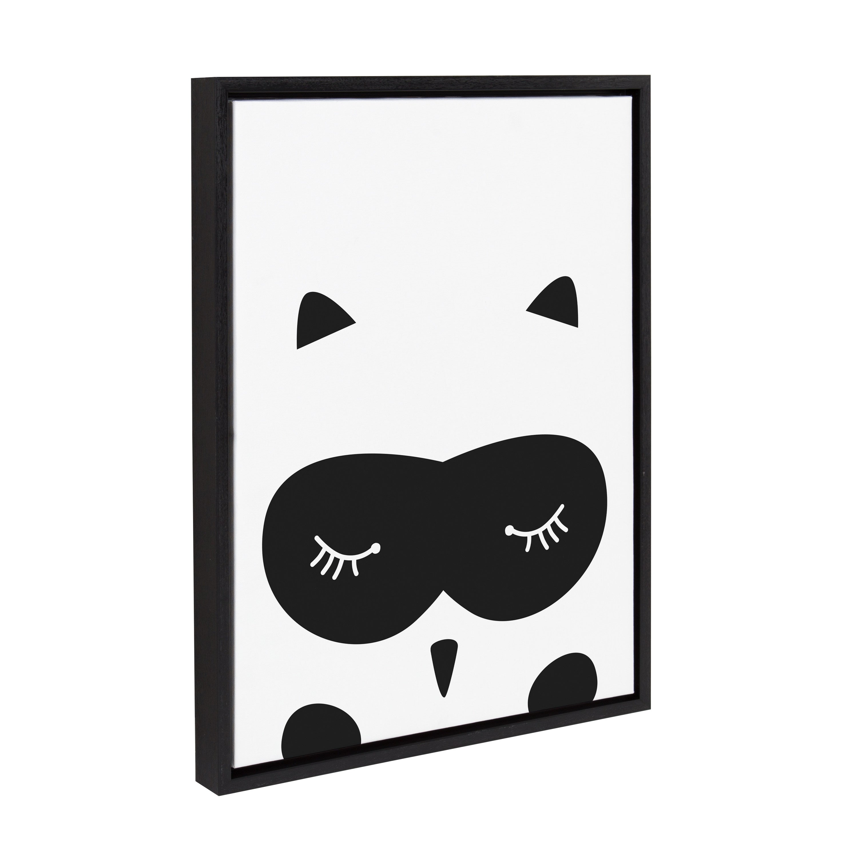 Sylvie Modern Baby Owl Framed Canvas by kateandlaurel - product image 2 for Resin Society