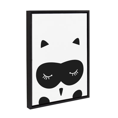 Sylvie Modern Baby Owl Framed Canvas by kateandlaurel - product image 2 for Resin Society