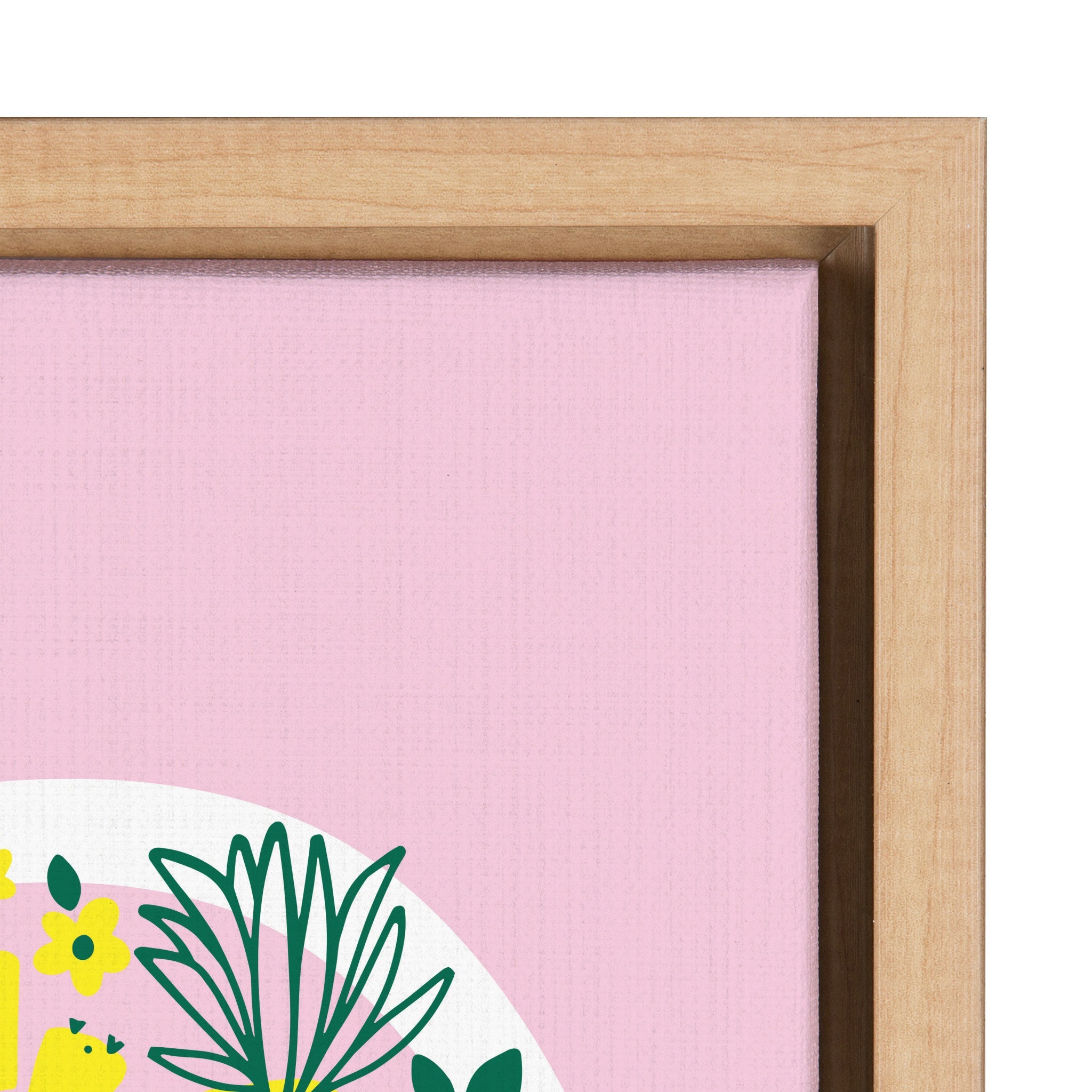 Sylvie Plant Based Framed Canvas by kateandlaurel - product image 3 for Resin Society