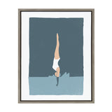 Sylvie Splash Framed Canvas by Rocket Jack by kateandlaurel - main product image for Resin Society