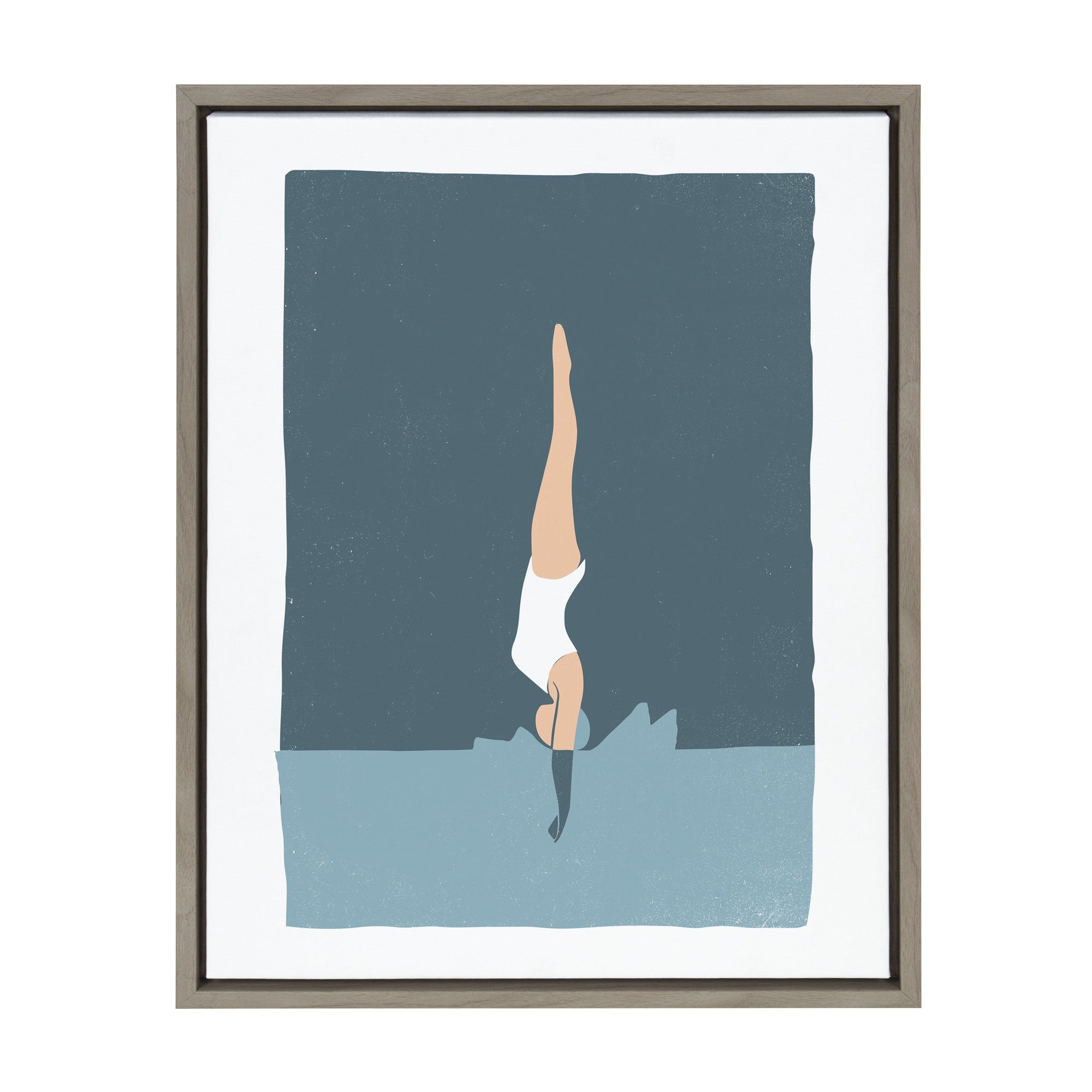 Sylvie Splash Framed Canvas by Rocket Jack by kateandlaurel - product image 10 for Resin Society