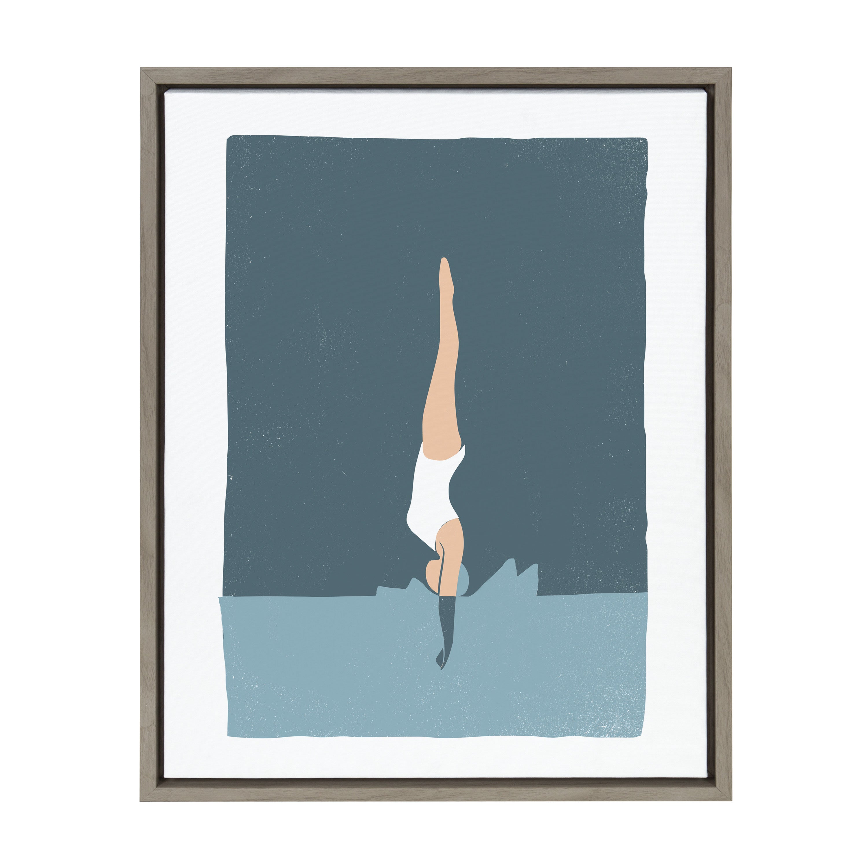 Sylvie Splash Framed Canvas by Rocket Jack by kateandlaurel - product image 10 for Resin Society