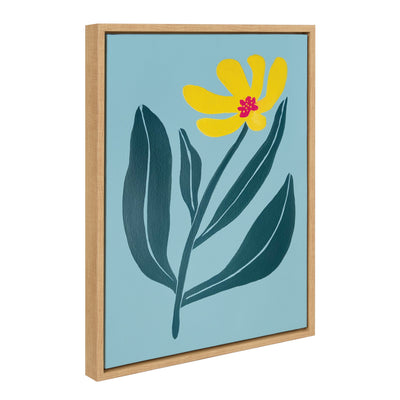 Sylvie Yellow Flower Framed Canvas by kateandlaurel - product image 7 for Resin Society