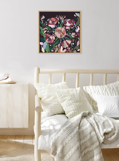 Sylvie Flowers Framed Canvas by Inkheart Designs
